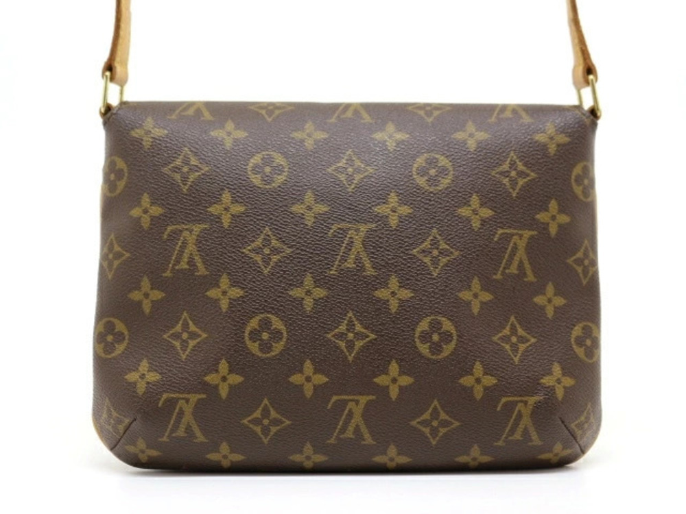 Louis Vuitton Monogram Musette Long Shoulder Bag Tango Brown